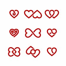 Infinity Graphic Design, Infinity Graphic, Infinity Drawings, Heart With Infinity Tattoo, Twisted Heart, Instagram Heart, Moth Tattoo, Modern Heart, Hand Drawn Icons