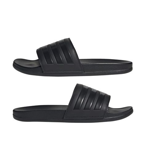 Unisex Adilette Comfort Slide Black Adidas Slides, Adidas Sandals, The Locker Room, Adidas Slides, Men Slides, Comfort Women, Adidas Adilette, Mens Slides, Sport Style