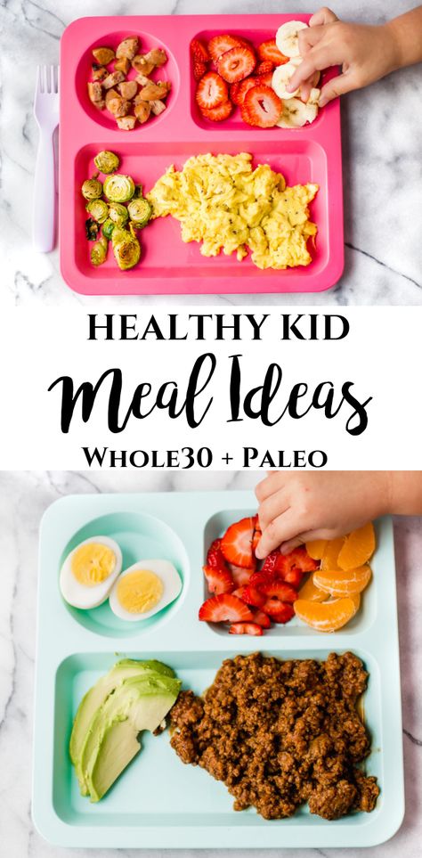 Healthy Kid Plates - Healthy Little Peach Healthy Little Peach Kid Meal Ideas, Paleo Kids, Plats Healthy, Kids Plates, Healthy Food Options, Paleo Whole 30, Healthy Ideas, Healthy Meals For Kids, Dinners For Kids