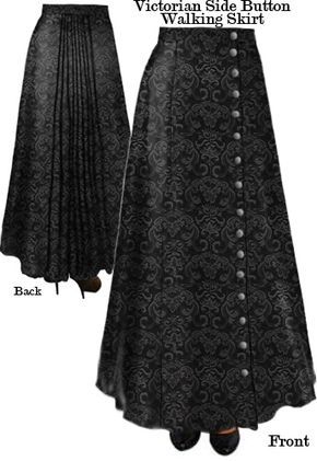 Victorian Walking Skirt, Gothic Type, Model Rok, Walking Skirt, Mode Retro, Period Outfit, Victorian Clothing, Edwardian Fashion, Gothic Outfits