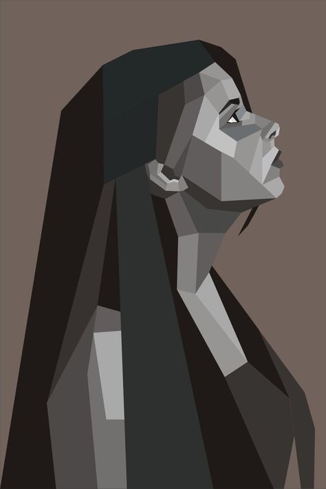 in CorelDraw Tutorial/inspiration: vector.tutsplus.com/tutorials/… Coreldraw Tutorial, Drawing Graphic Design, Geometric Face, Geometric Portrait, Wpap Art, Geometric Illustration, Poly Art, Polygon Art, Cubism Art