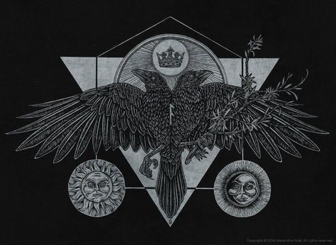 Norse God Odin, Hugin And Munin, Huginn And Muninn, Magick Symbols, Odin God, Norse Myth, Dark Nature, Dark Wings, 4 Tattoo