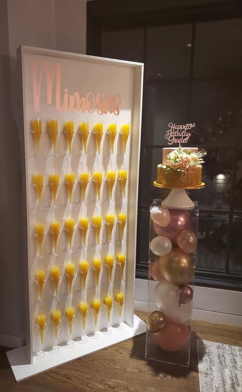 26th Birthday Decoration Ideas, 25th Birthday Brunch Ideas, 50th Birthday Brunch Ideas For Women, Birthday Brunch Ideas For Women, 25th Birthday Party Ideas For Women, Brunch Birthday Party Ideas For Women, Alcohol Station, 50th Birthday Decor Ideas For Women, 25th Birthday Brunch