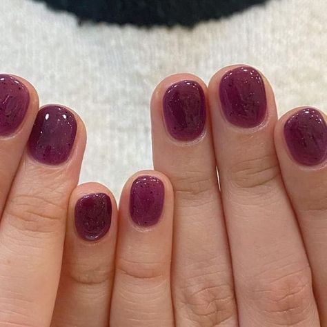 purple grape inspired nails Korean Jelly Nails, Nail Art Korean, Hippie Nails, Pretty Gel Nails, Soft Nails, Jelly Nails, Dry Nails, Clear Nails, Minimalist Nails