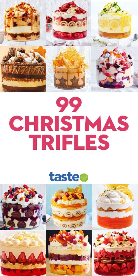 Trifle Desserts Christmas, Christmas Trifles, Dessert Trifles, Christmas Trifle Recipes, Mango And Passionfruit, Trifle Bowl Recipes, Trifle Dessert Recipes, Cottage Bakery, Trifle Recipes