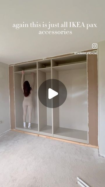 Open Face Closet, Fancy Wardrobe Closet, Room With Closet Ideas, Room With No Closet Ideas Bedrooms, Dressing Room With Bedroom, Spacious Wardrobe Ideas, Diy Open Closet Ideas, Makeup And Closet Room Ideas, Small Bedroom Dressing Room