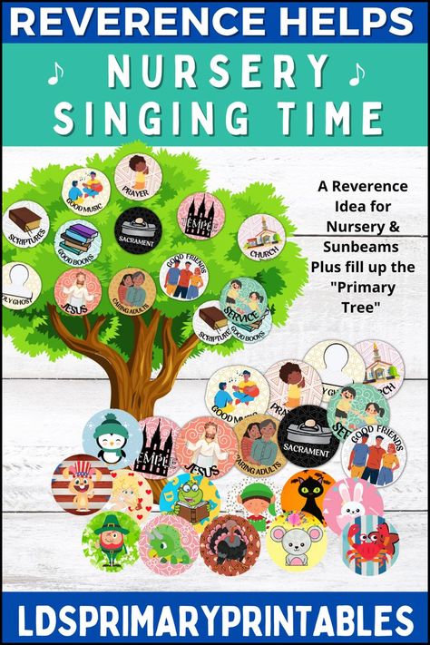 Nursery Singing Time, Lds Nursery, Time Activity, Primary Singing Time, Singing Time, Free Printables, Singing, Nursery