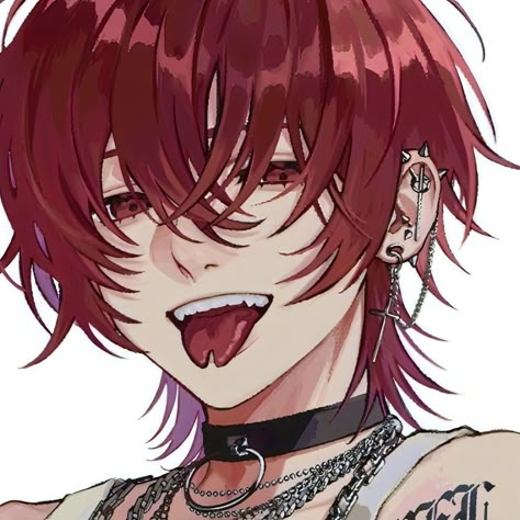 Red Hair Anime Guy, Red Hair Boy, Anime Red Hair, Red Hair Men, Anime Boy Hair, Yandere Boy, Boy Drawing, 캐릭터 드로잉, Demon Art