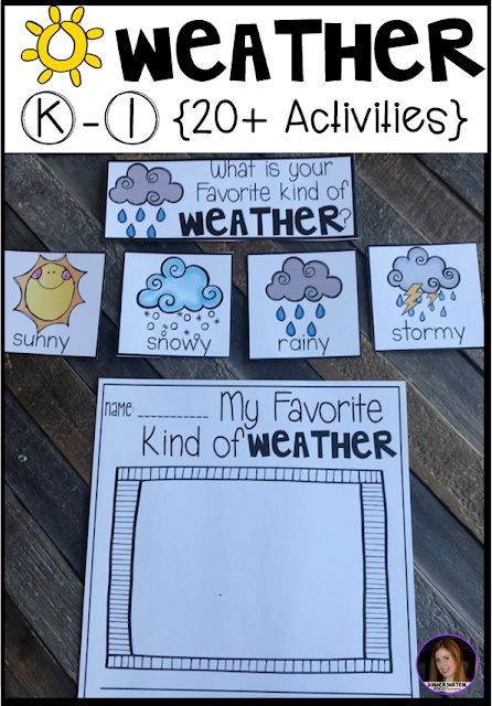 Hands-on factual weather activities for kindergarten and first grade. Weather Art For Kindergarten, Cloud Unit Preschool, Sky And Weather Theme Kindergarten, Dressing For Weather Preschool, Preschool Weather Lessons, All About Weather Preschool, Weather Centers Kindergarten, Weather Inquiry Kindergarten, Weather Writing Activities Preschool