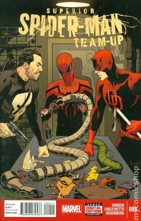 Paolo Rivera, Superior Spider Man, Absorbing Man, Marvel Knights, Marvel Comics Art, Marvel Vs, Comic Book Covers, Superhero Art, Comic Book Characters