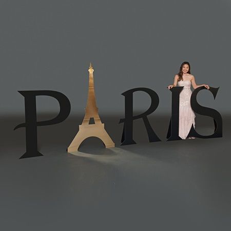 Paris Letters Kit Night In Paris Theme Party Decorations, A Night In Paris Decorations, Night In Paris Decorations, Evening In Paris Prom Theme, Diy Eiffel Tower Cardboard Paris Party, Paris Prom Theme, Paris Theme Decor, Eiffel Tower Decorations, Paris Tea