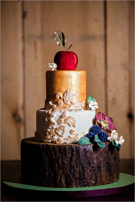 Snow White Wedding Theme, Snow White Theme, Wood Wedding Cakes, Just Be Honest, Snow White Wedding, Disney Wedding Ideas, Wedding Cake Prices, Woods Wedding, Snow White Birthday