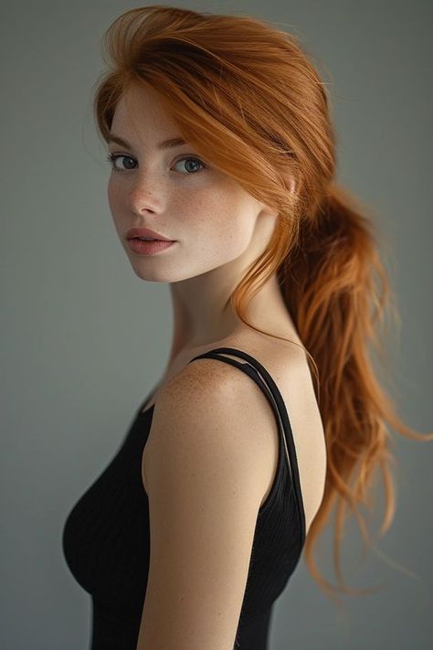 Pretty Redhead, Red Haired Beauty, Red Hair Woman, Beautiful Red Hair, Redhead Girl, Hair Reference, Ginger Hair, Medium Length Hair Cuts, Woman Face