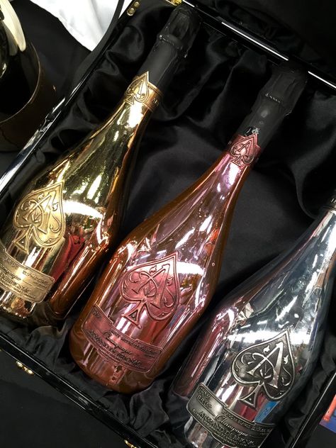 Pin for Later: Get the Party Started With These 6 Fascinating Wines and Spirits Armand de Brignac Brut Gold (Ace of Spades) Ace Of Spades Bottle, Bartender Recipes, Armand De Brignac, Champagne Drinks, Nightclub Aesthetic, Gold Bottles, Rum Bottle, Fashion Shoes Heels, Ace Of Spades