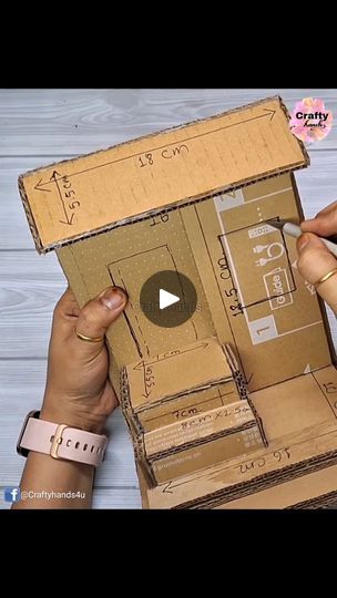 Painted Cardboard Houses, Cardboard House Diy, Cardboard Window, Cardboard Box Houses, Fairy Life, Idea For Home, Cardboard Crafts Diy, House Funny, Cardboard House