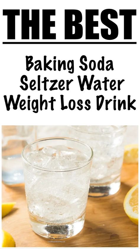 Baking Soda For Weight Loose, Ice And Baking Soda Diet, Baking Soda Drink For Fat Loss, Soda Water Drinks, Baking Soda Water Drink, Baking Soda Diet, Seltzer Water Recipes, Homemade Electrolytes, Meal Smoothies