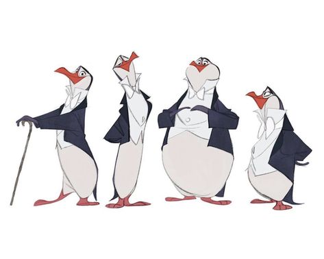 Character Designs do filme Mary Poppins Returns, por James Woods | THECAB - The Concept Art Blog Mary Poppins, Film Posters, Wood, Penguins, Concept Art, James Woods, Mary Poppins Returns, Cartoon Drawing, Character Designs