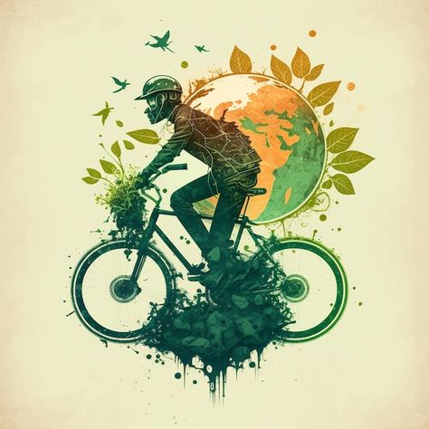 World Bicycle Day Creative Ads, Bicycle Background, Cycle Pictures, World Bicycle Day, Cycle Photo, Green Transportation, Bike Icon, Ads Creative Advertising Ideas, Advertising Ideas