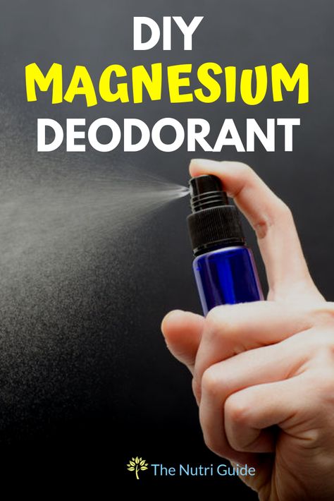 Learn how to make your own homemade magnesium deodorant spray- A chemical free natural alternative to store bought chemical deodorant #deodorant #naturalremedy #essentialoils Body Odor Remedies, Odor Remedies, Magnesium Deodorant, Magnesium Oil Spray, Deodorant Recipes, Magnesium Spray, Diy Essential Oil Recipes, Diy Deodorant, Essential Oil Remedy