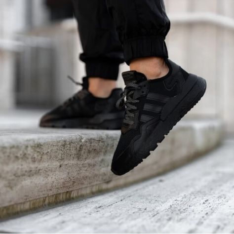 All black Adidas Nite Joggers All Black Adidas, Adidas Nite Jogger, Nite Jogger, Black Adidas, All Black, Adidas, Outfit Inspo, Plus Fashion, Fashion Trends