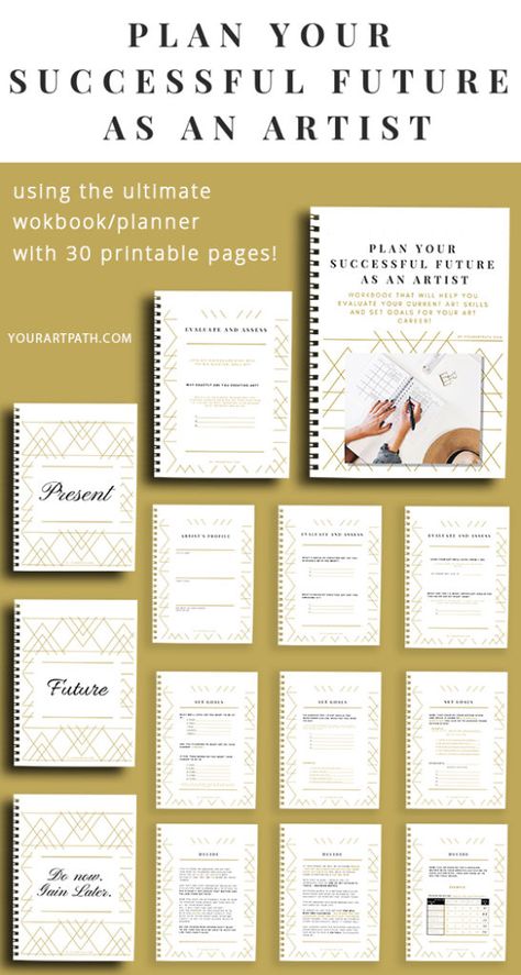 Artist Goals List, Art Project Planner, Artist Planner, Art Goals List, Exam Planner, Personal Budget Planner, Weekly Budget Planner, Free Planner Templates, Study Planner Printable