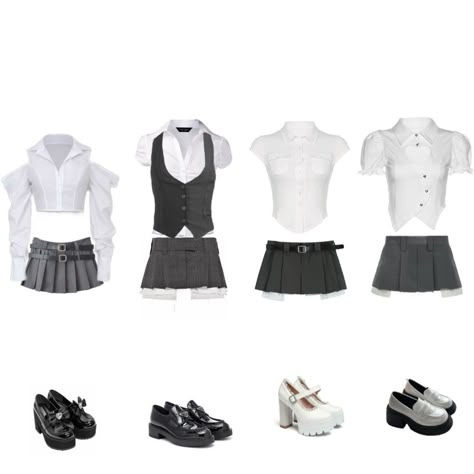 Kpop Group Outfits Ideas 4 Members, Kpop 4 Members Group Outfits, 4 Member Outfits, Kpop Outfits Stage 4 Members, Stage Outfits 4 Members, Kpop Outfits 4 Members, Fanmeeting Outfit, 4 Member Girl Group Outfits, Kpop Performance