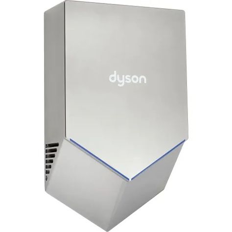 Dyson Airblade® HU02 Automatic V Hand Dryer W/HEPA Filter, ADA Compliant, Nickel, 110-127V White Silver Dyson Hair Dryer, Dyson Air Purifier And Humidifier, Dyson Pure Humidify + Cool, Dyson Airblade, Sv12 Dyson Parts, Dyson V15 Detect Absolute, Hand Dryers, Hand Dryer, Facilities Maintenance