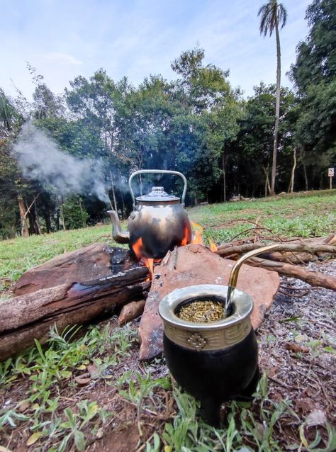 Mate Argentino Aesthetic, Yerba Mate Aesthetic, Paraguay Aesthetic, Mate Aesthetic, Mate Tea, Food Art Photography, Yerba Mate, Bushcraft, South America