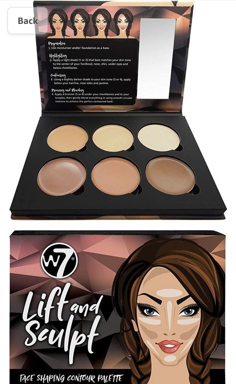 W7 Makeup, Cream Contour Stick, Highlighting Contouring, Contouring Makeup, Affordable Beauty Products, Facial Contouring, Makeup Brushes Guide, High Cheekbones, Cream Contour