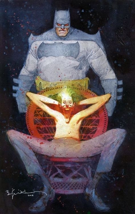 Bill Sienkiewicz, Univers Dc, Batman Artwork, Joker Art, Arte Dc Comics, Batman Universe, Im Batman, Batman The Dark Knight, Batman Art