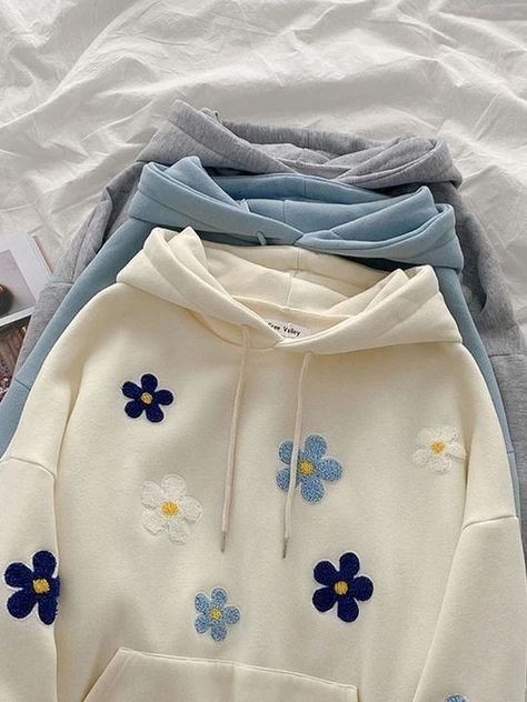 Clothes Embroidery Diy, Embroidery Hoodie, Embroidery On Clothes, 자수 디자인, Embroidered Clothes, Embroidery And Stitching, Handmade Baby, Hoodie Design, Aesthetic Outfits