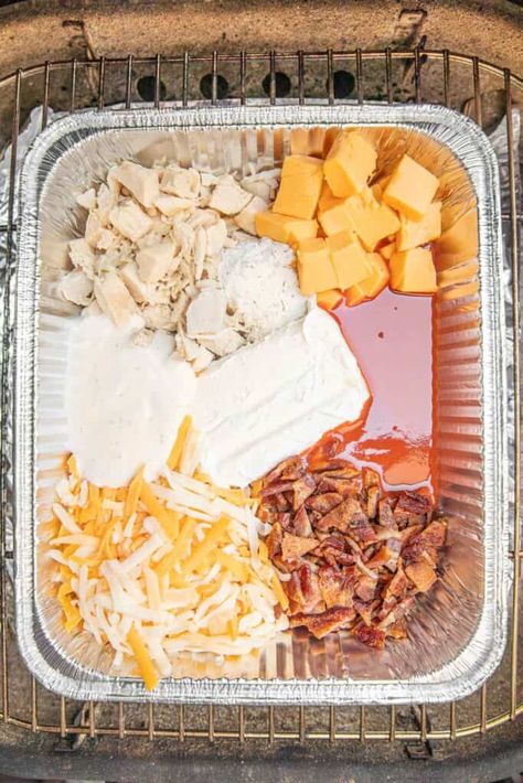 Grill Dip Recipes, Food For Fire Pit Party, Pellet Grill Recipes Sides, Smoked Chicken Side Dishes, Smoked Cream Cheese Flavors, Smoked Buffalo Chicken Dip, Cookout Food Recipes, Smoked Food Ideas, Smoker Sides