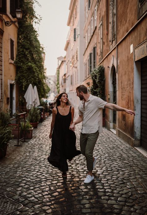 Photo by Jamie in Italy - Couples Session/ Engagement Session in Italy Old City Couple Photoshoot, Old Town Couple Photoshoot, Old Town Engagement Photos, Couples City Photography, Couple In City, Barcelona Photoshoot, Engagement Vibes, Couples Candid Photography, Couples City