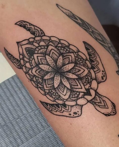 15+ Mandala Turtle Tattoo Designs | PetPress Cat Tattoos, Mandala Tattoo Designs, Sea Turtle Tattoo, Turtle Tattoo Designs, Tattoo Beautiful, Bauch Tattoos, Shape Tattoo, Tattoo Zeichnungen, Inspiration Tattoos