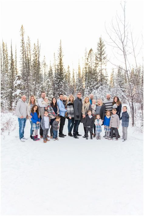 extended family photos, winter family photos, large family posing ideas Winter Big Family Photos, Large Family Photo Shoot Ideas Colors Winter, Large Family Photo Shoot Ideas Winter, Extended Family Photos Winter, Extended Family Pictures Winter, Extended Family Photo Outfits Winter, Winter Extended Family Photos, Winter Large Family Photos, Big Family Christmas Pictures