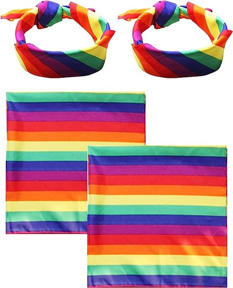 Rainbow Bandanas Gay Pride LGBTQ Bandana Headband Unisex Scarf for Festivals Party Celebration and Daily Wear Gay Pride Parade, Bandana Headband, Pet Scarf, Festival Celebration, Pride Parade, Party Celebration, Rainbow Pride, Head And Neck, Celebration Party