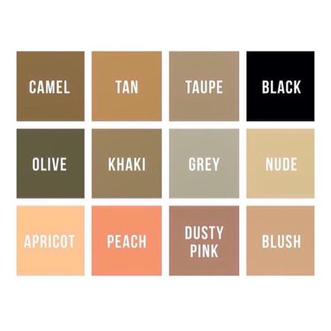 Khaki Color Palette, Olive Bedroom, Peach Color Palettes, Black Color Palette, Peach Blush, Bedroom Black, Neutral Palette, Colour Schemes, Bath Decor