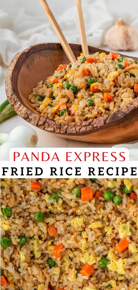 Panda Express Fried Rice, Chinese Rice Recipe, Chines Food, Best Fried Rice Recipe, Lacto Vegetarian, Man Recipes, Hawaiian Recipes, Homemade Chinese Food, Rice Skillet