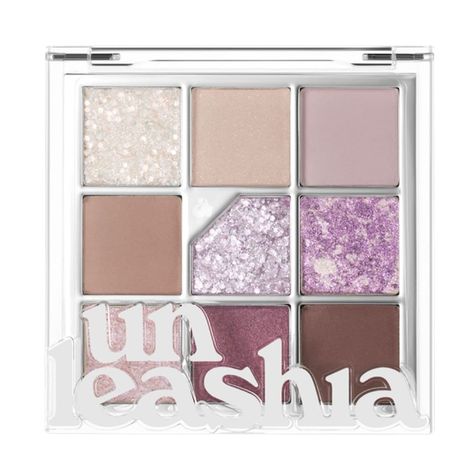 Unleashia Glitterpedia, Easy Contouring, Vegas Lights, Eye Makeup Palette, Lavender Quartz, Vegan Cosmetics, Eyeshadow Palettes, Korean Cosmetics, Eye Shadow Palette