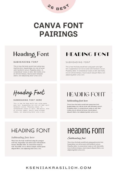 Best Free Canva Cursive and Script Fonts combinations, pairing Canva 101 how to use. remove background canva editing ideas story, video and retro font, tips and tricks, and ideas design, inspiration fonts, feed, logo, Canva Pro post idea, canva font combinations for logo and business. font pairing for instagram. canva graphic design, canva color palette, canva business ideas, branding kit. canva minimalist font Best Free Canva Font Combinations, Canva Text Pairing, 3 Font Combinations Canva, Boho Canva Font Pairing, Best Canva Fonts For Quotes, Canva Fonts Combinations Wedding, Canva Font Combinations Minimalist, Best Canva Fonts For Instagram, Instagram Font Ideas