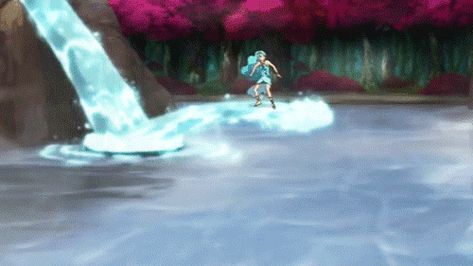 https://i.pinimg.com/originals/21/5f/38/215f387af833ed02c0021f4c665b8005.gif Anime Water Power Gif, Anime Water Power, Hydrokinesis Gif, Water Bending Gif, Water Powers Gif, Elves Secrets Of Elvendale, Secrets Of Elvendale, Studio Mir, Water Bending