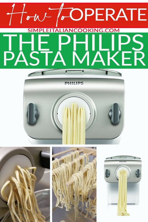 Phillips Pasta Maker Recipes, Semolina Pasta Recipe, Philips Pasta Maker Recipes, Sourdough Pasta Recipe, Phillips Pasta Maker, Fresh Pasta Dough Recipe, Pasta Making Recipes, Pasta Extruder, Pasta Making Machine