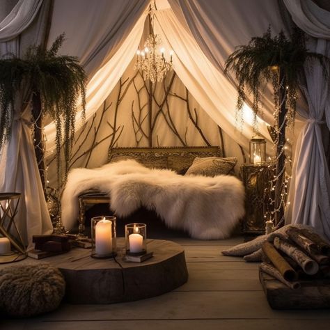 Viking Fur Bedding, Modern Viking Bedroom, Viking Bedroom Ideas Rustic, Viking Style Bedroom, Viking Bedroom Aesthetic, Viking Themed Bedroom, Viking Room Decor, Winterfell Bedroom, Viking Inspired Bedroom