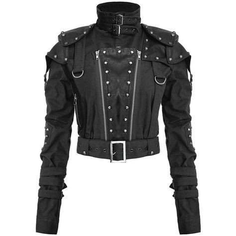 PUNK RAVE WOMENS DIESELPUNK JACKET ❤ liked on Polyvore featuring outerwear, jackets, punk jacket and punk rock jacket Rock Jacket, Goth Jacket, Halloween Jacket, Punk Jacket, Gothic Jackets, Mode Editorials, Hipster Grunge, Army Fashion, Punk Rave