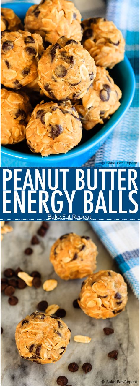 Peanut Butter Energy Balls Recipe, Peanut Butter Energy Balls, The Lunchbox, Healthy Protein Snacks, Energy Ball Recipe, Protein Balls, Quick Easy Snacks, Peanut Butter Recipes, 4 Ingredient