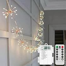 Firework Lights, Battery Powered Fairy Lights, Starburst Light, Copper Wire Lights, Vase Transparent, Outdoor Fairy Lights, Light Chain, Led Fairy Lights, Battery Lights