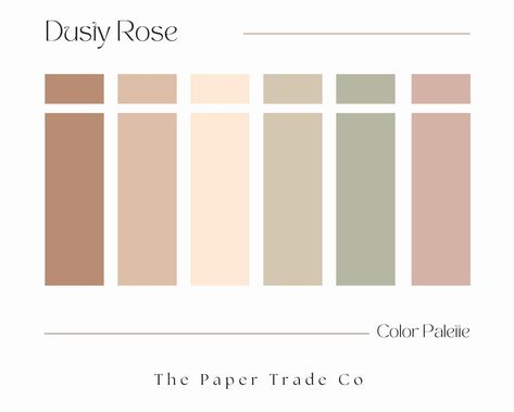 Dusty Rose Color Palette, Rose Color Palette, Color Palette Pastel, Color Palette For Home, Blush Color Palette, Hex Color, Hex Color Palette, Pintura Exterior, Typography Illustration