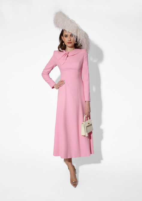 Catherine Walker Dress, Catherine Walker Coat Dress, Coat Dresses, Grace Rose, Rose Pink Dress, Boda Ideas, Sophia Dress, Daytime Wedding, Catherine Walker