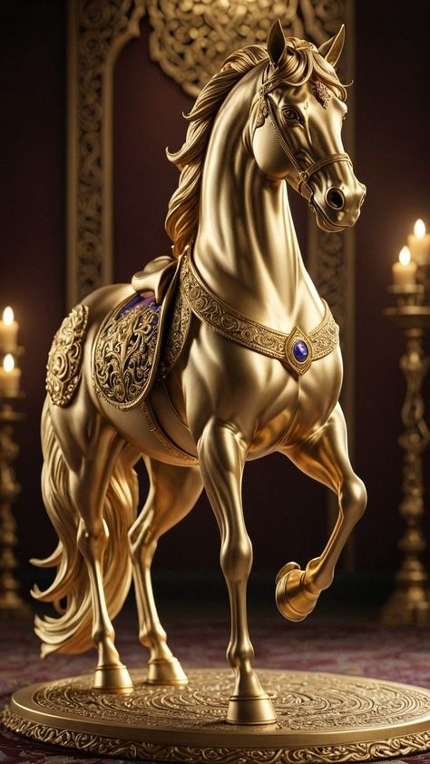 Small Horse Tattoo, Arabic Horse, Modern Wallpapers, Wild Animal Wallpaper, Lucky Wallpaper, Golden Horse, Beautiful Horse Pictures, Horse Statue, Horse Wallpaper