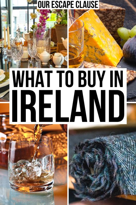 Planning a trip to Ireland and wondering what to shop for while you're there? Here are the best souvenirs from Ireland!  what to buy in ireland | best ireland souvenirs | ireland souvenir guide | shopping in ireland | ireland shopping guide | ireland travel tips | ireland vacation tips | best irish souvenirs | best things to buy in ireland | ireland souvenir ideas | best gifts from ireland | ireland gift guide | irish gift guide | what souvenirs to buy in ireland | ireland what to buy | Irish Souvenirs, Ireland Souvenirs, Ireland Travel Tips, Ireland Bucket List, Ireland Honeymoon, Souvenir Ideas, Best Souvenirs, Best Things To Buy, Scotland Vacation